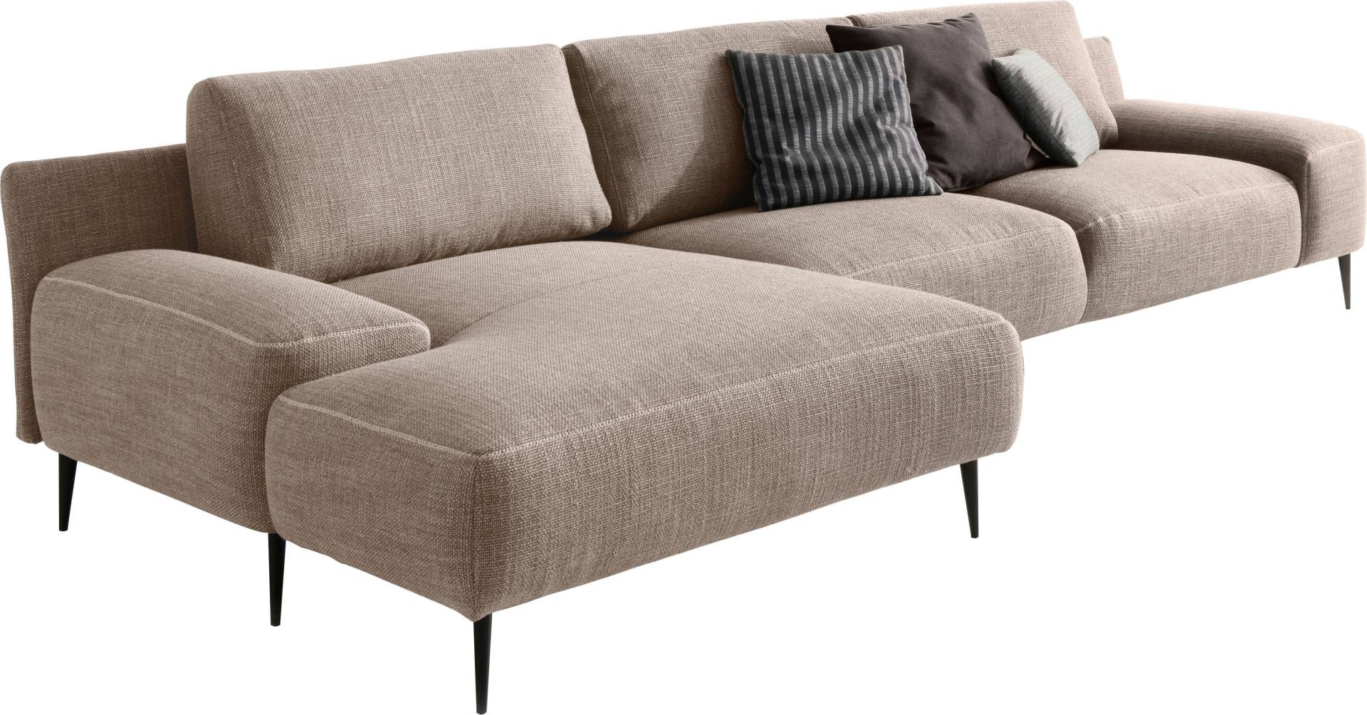 designwerk Ecksofa »Forma, zeitloses Designsofa mit aktuellem Fuss, L-Form«, in hochwertiger Verarbeitung und tollem Sitzkomfort von designwerk