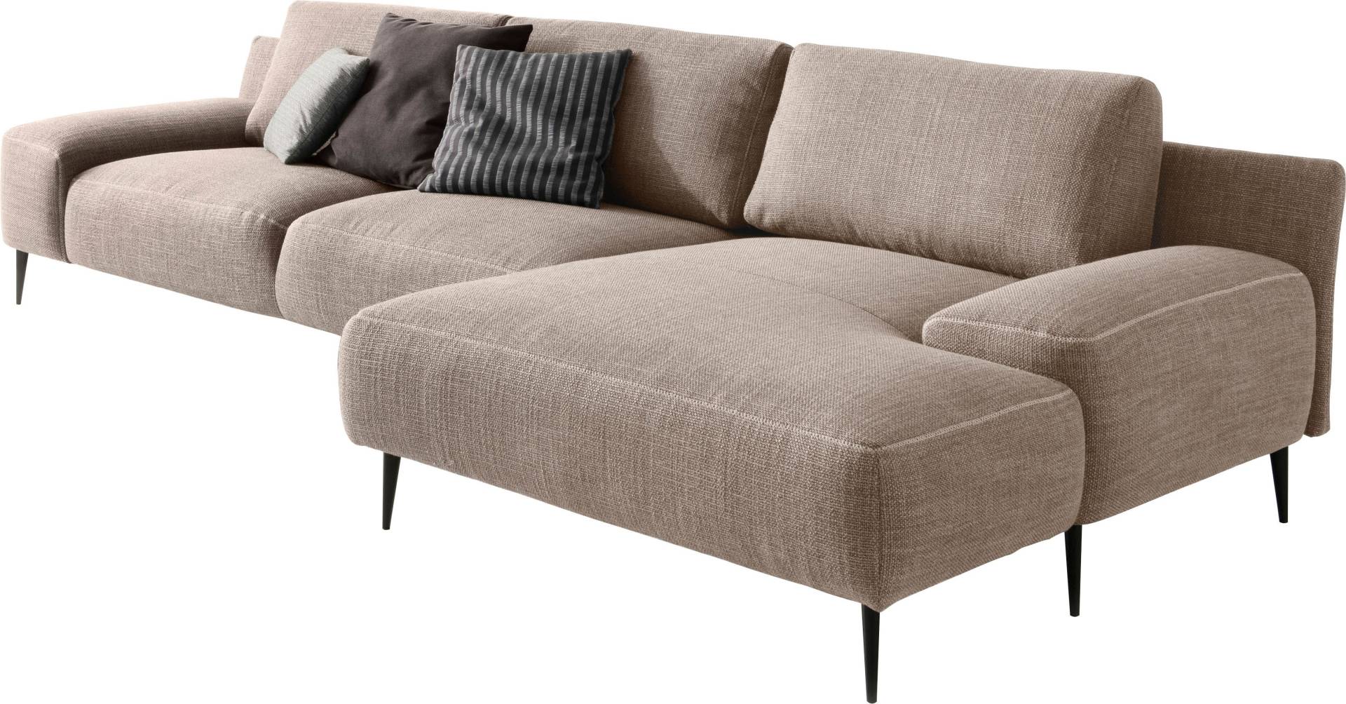 designwerk Ecksofa »Forma, zeitloses Designsofa mit aktuellem Fuss, L-Form«, in hochwertiger Verarbeitung und tollem Sitzkomfort von designwerk