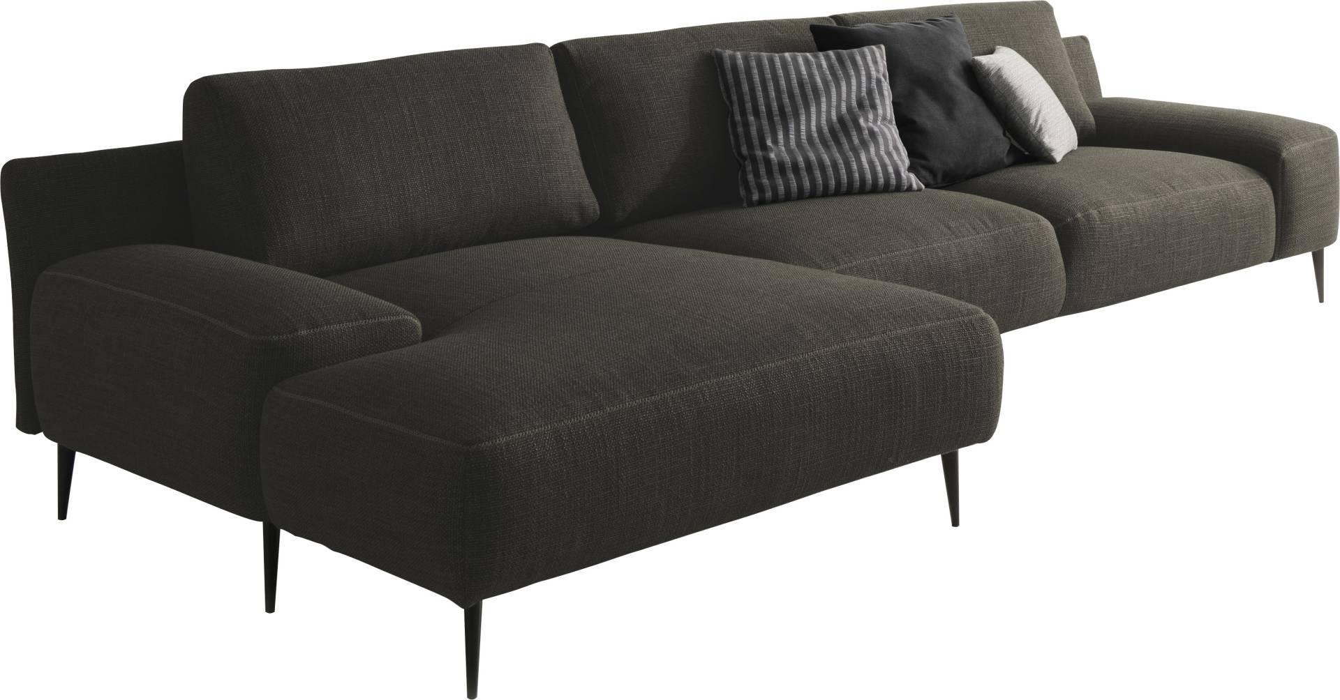 designwerk Ecksofa »Forma, zeitloses Designsofa mit aktuellem Fuss, L-Form«, in hochwertiger Verarbeitung und tollem Sitzkomfort von designwerk