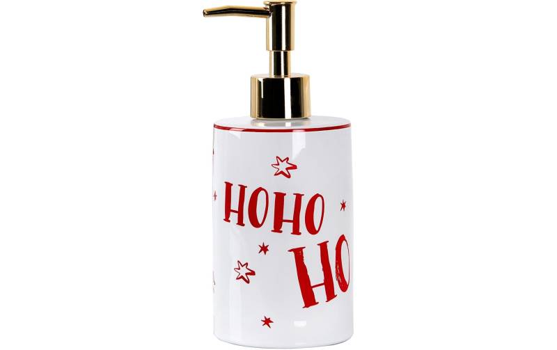 diaqua® Seifenspender »«Hoho Ho» 400 ml, Rot/Goldfarben/Weiss« von diaqua®