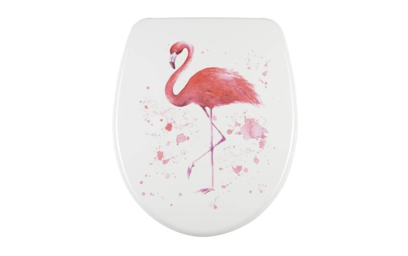 diaqua® WC-Sitz »Flamingo mit Absenkautomatik, Weiss/Rosa« von diaqua®