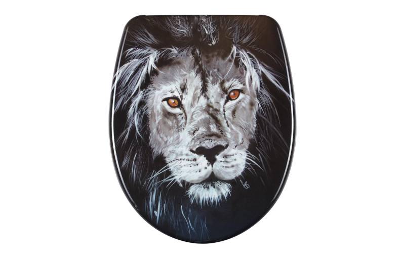 diaqua® WC-Sitz »Nice Lion Absenkautomatik, Schwarz« von diaqua®