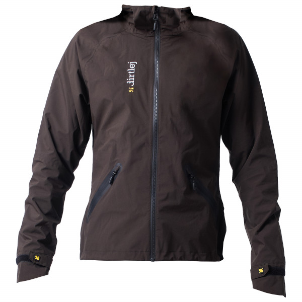 dirtlej - Weathershield Waterproof - Velojacke Gr M grau/schwarz von dirtlej