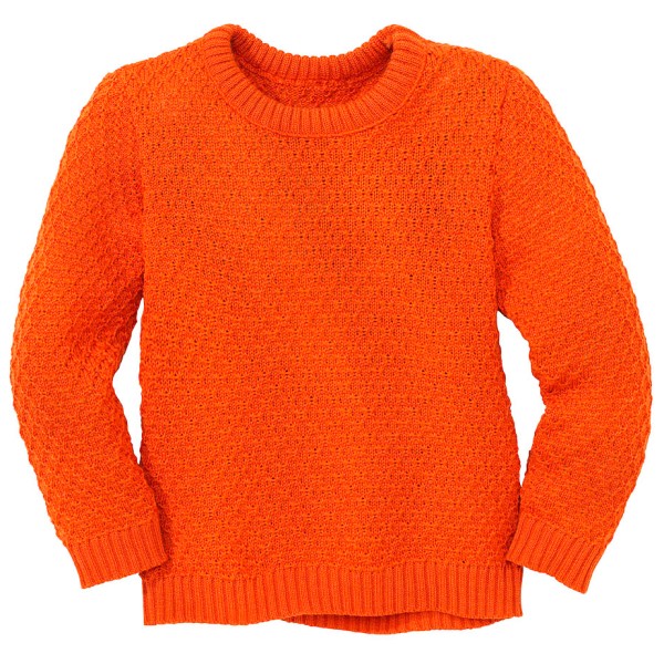 disana - Kid's Aran-Pullover - Wollpullover Gr 110/116 rot von disana