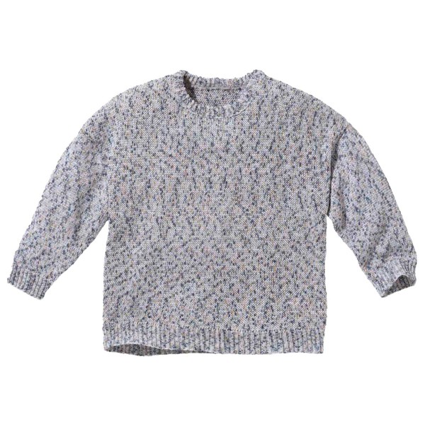 disana - Kid's Baumwoll-Pullover Spray - Pullover Gr 110/116 grau von disana