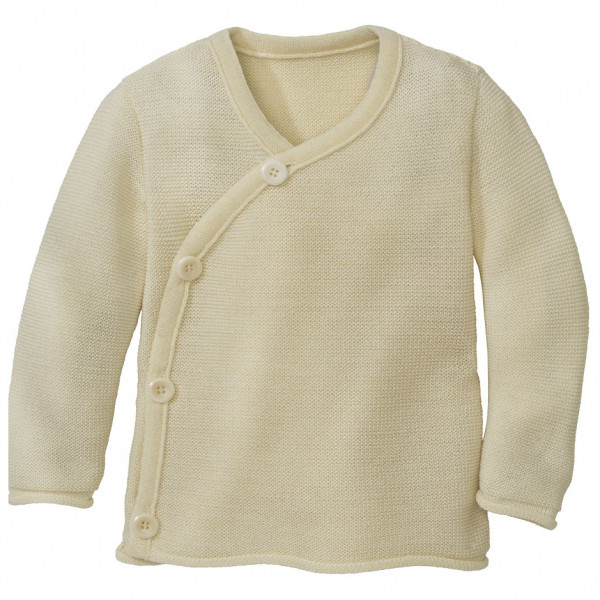 disana - Kid's Melange-Jacke - Merinojacke Gr 50/56 beige von disana