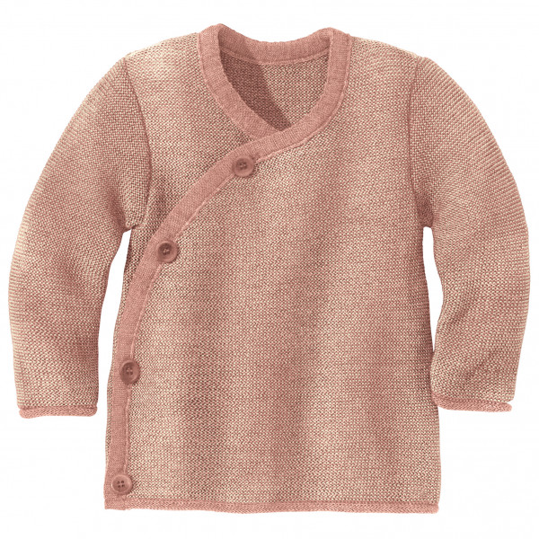 disana - Kid's Melange-Jacke - Merinojacke Gr 50/56 rosa/braun von disana