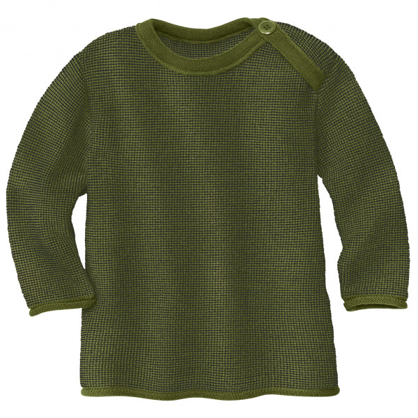 disana - Kid's Melange-Pullover - Merinopullover Gr 50/56 oliv von disana