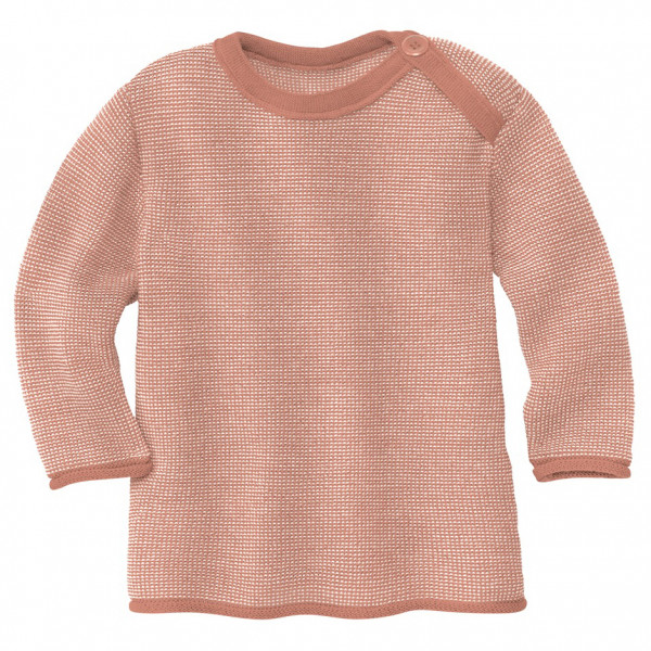 disana - Kid's Melange-Pullover - Merinopullover Gr 50/56 rosa von disana