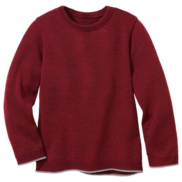 disana - Kid's Strick-Pullover Gr 110/116 rot von disana