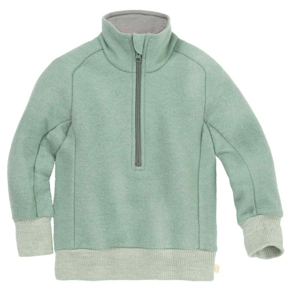 disana - Kid's Troyer Half-Zip - Merinopullover Gr 122/128 türkis von disana