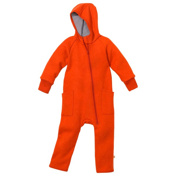 disana - Kid's Zipp-Overall - Overall Gr 110/116 rot von disana