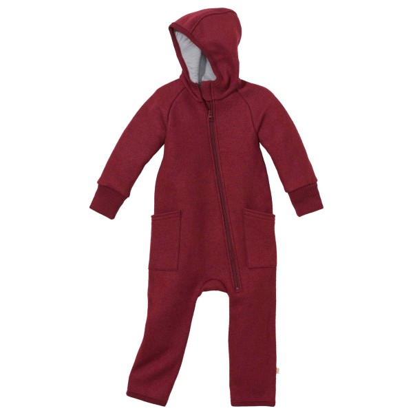 disana - Kid's Zipp-Overall - Overall Gr 50/56 rot von disana