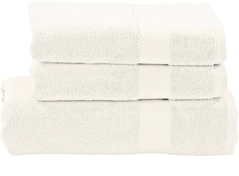 done.® Handtuch Set »Deluxe«, (Set, 3 St., 1 Badetuch (70x140 cm)-2 Handtücher (50x100 cm), Hotelqualität aus hochwertigem Zwirnfrottier von done.®