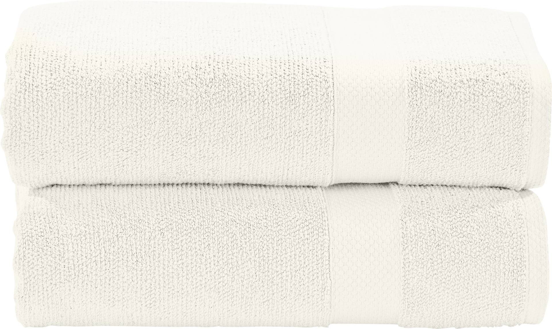 done.® Handtuch Set »Deluxe«, (Set, 2 St., 2 Handtücher (50x100 cm), Hotelqualität aus hochwertigem Zwirnfrottier von done.®