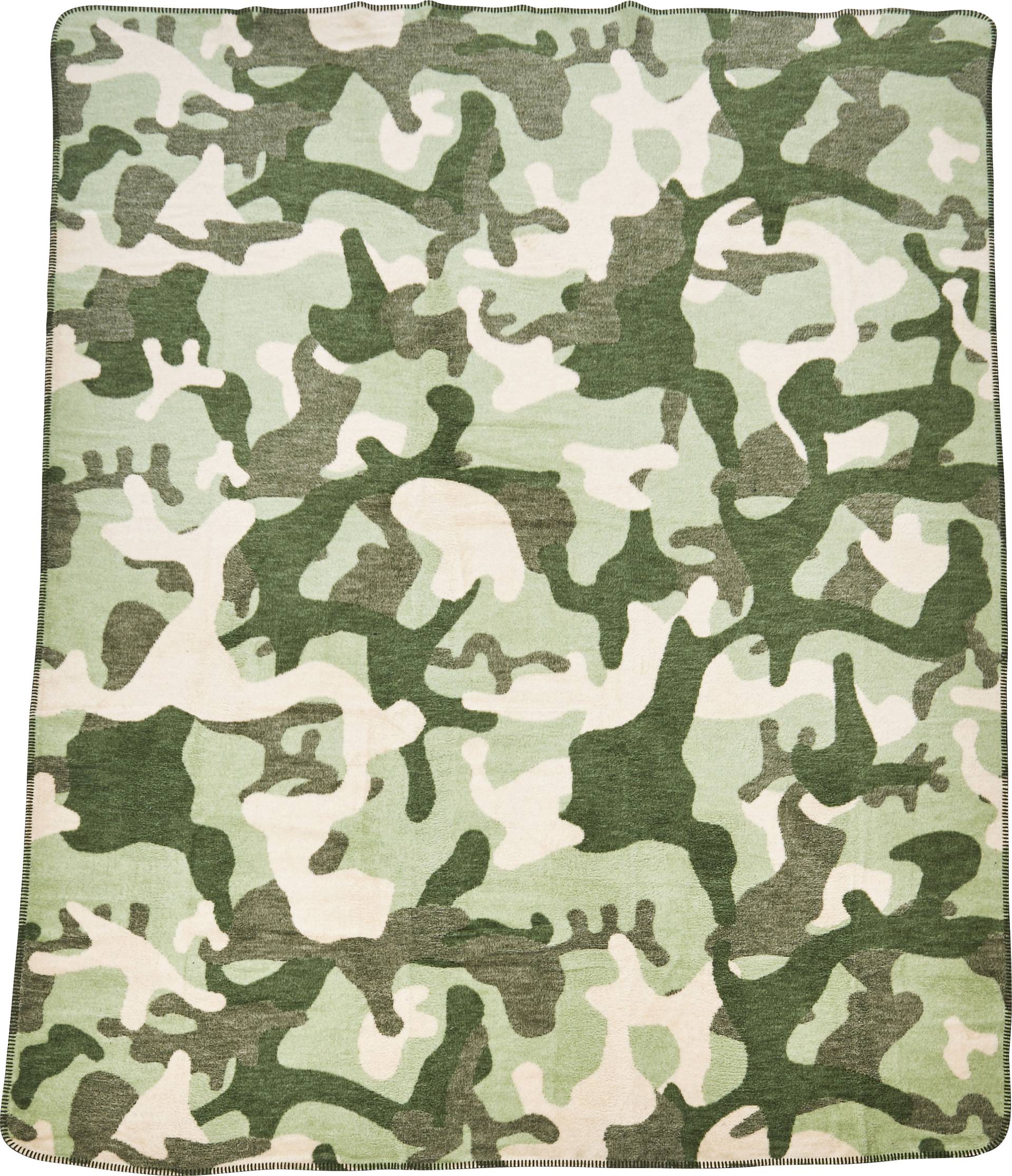 done.® Wohndecke »Camouflage«, Wohndecke mit einfassender Ziernaht, Kuscheldecke von done.®