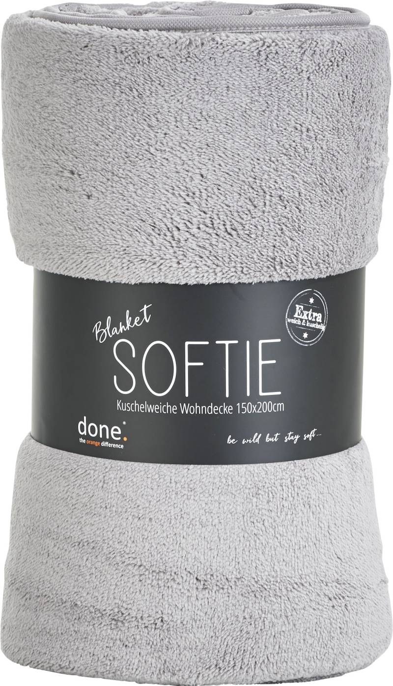 done.® Wohndecke »Softie«, Extra weiche Wohndecke aus softigem Teddy-Stoff, Kuscheldecke von done.®