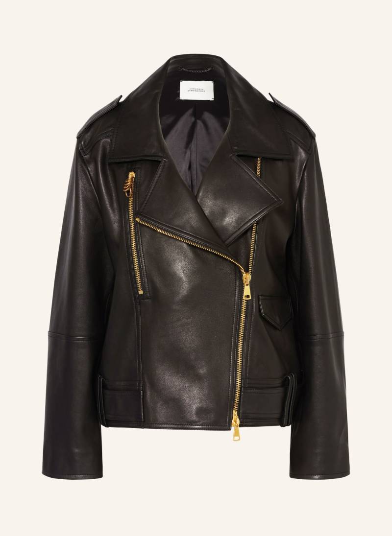 Dorothee Schumacher Biker-Jacke Sleek Statement In Lederoptik schwarz von dorothee schumacher