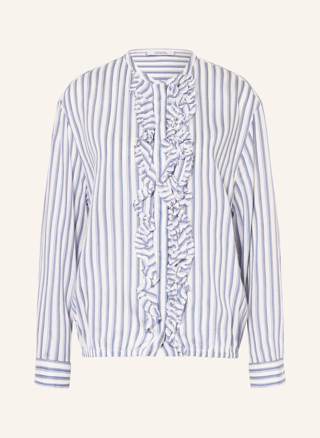 Dorothee Schumacher Blusenshirt Cool Stripe Mit Rüschen blau von dorothee schumacher