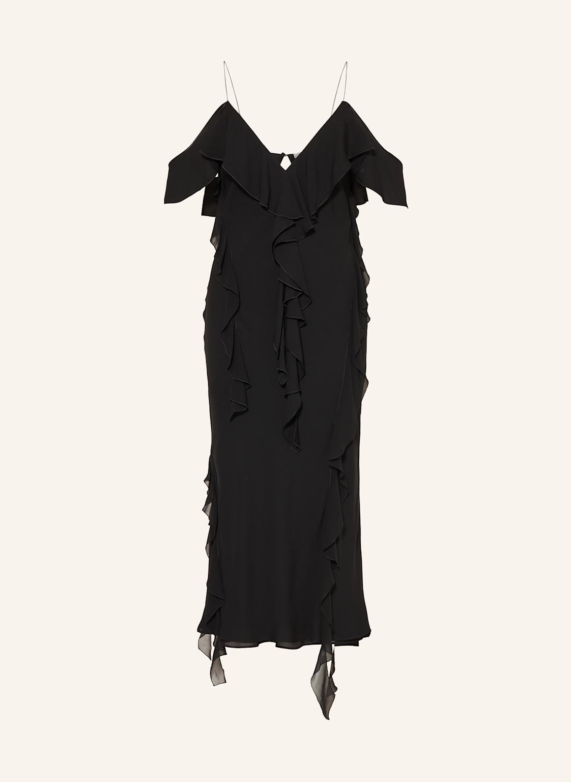 Dorothee Schumacher Kleid Sheer Twist Ii Mit Volants weiss von dorothee schumacher