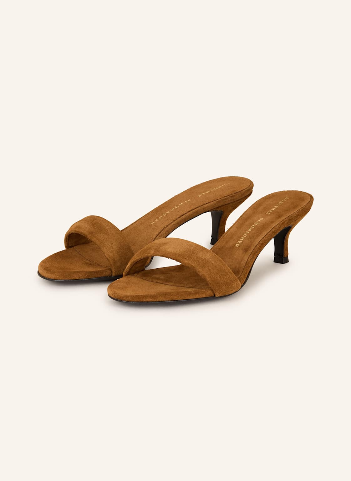 Dorothee Schumacher Mules Suede Sensation braun von dorothee schumacher