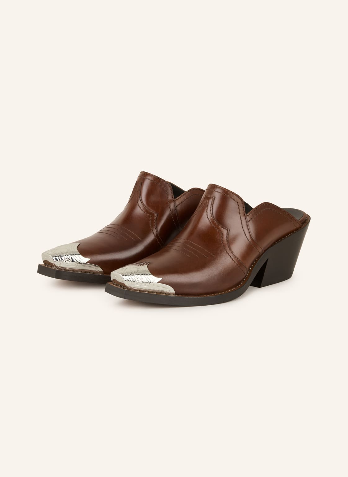 Dorothee Schumacher Mules Western Coolness braun von dorothee schumacher