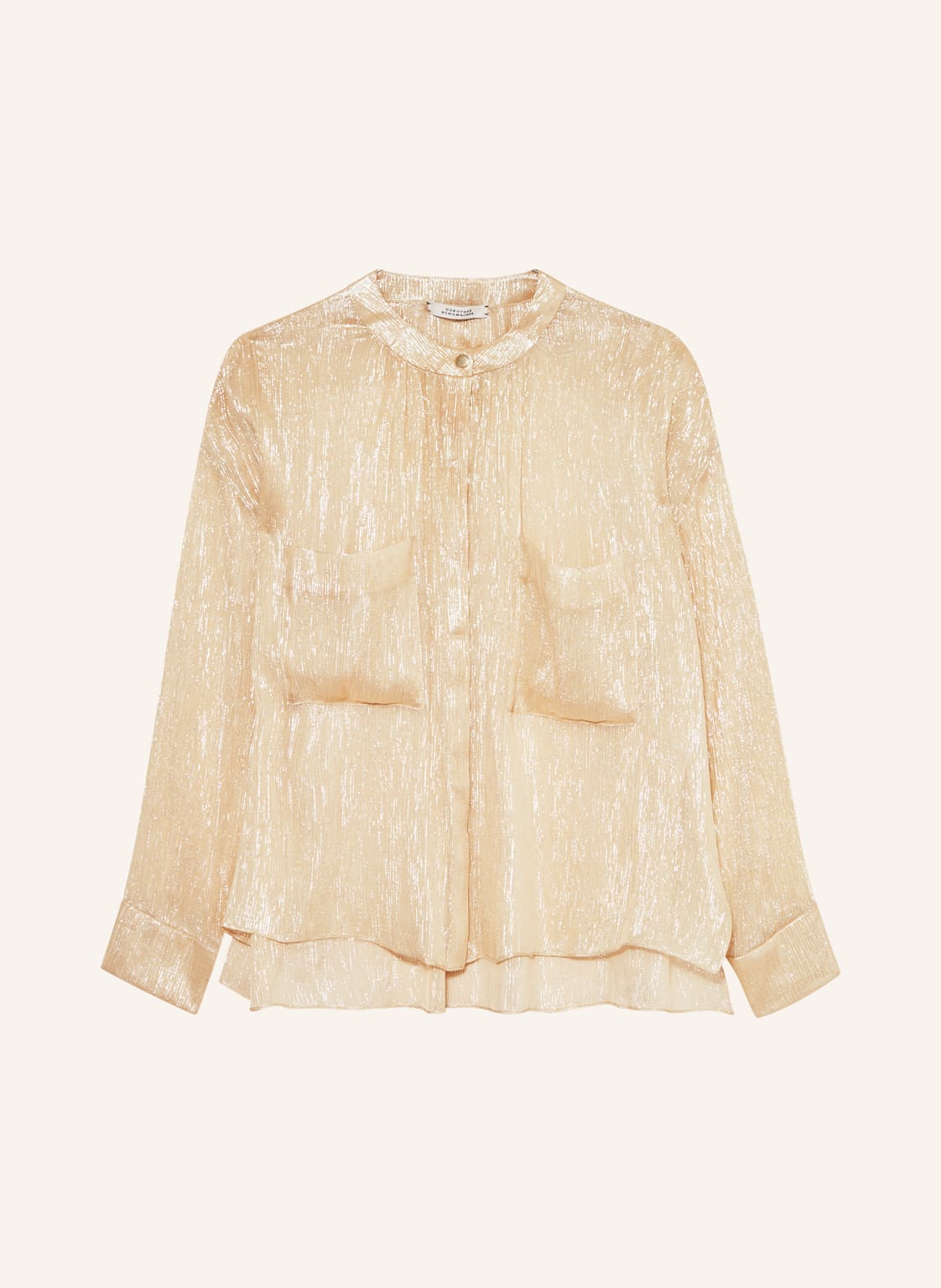 Dorothee Schumacher Seidenbluse Mit Glitzergarn gold von dorothee schumacher