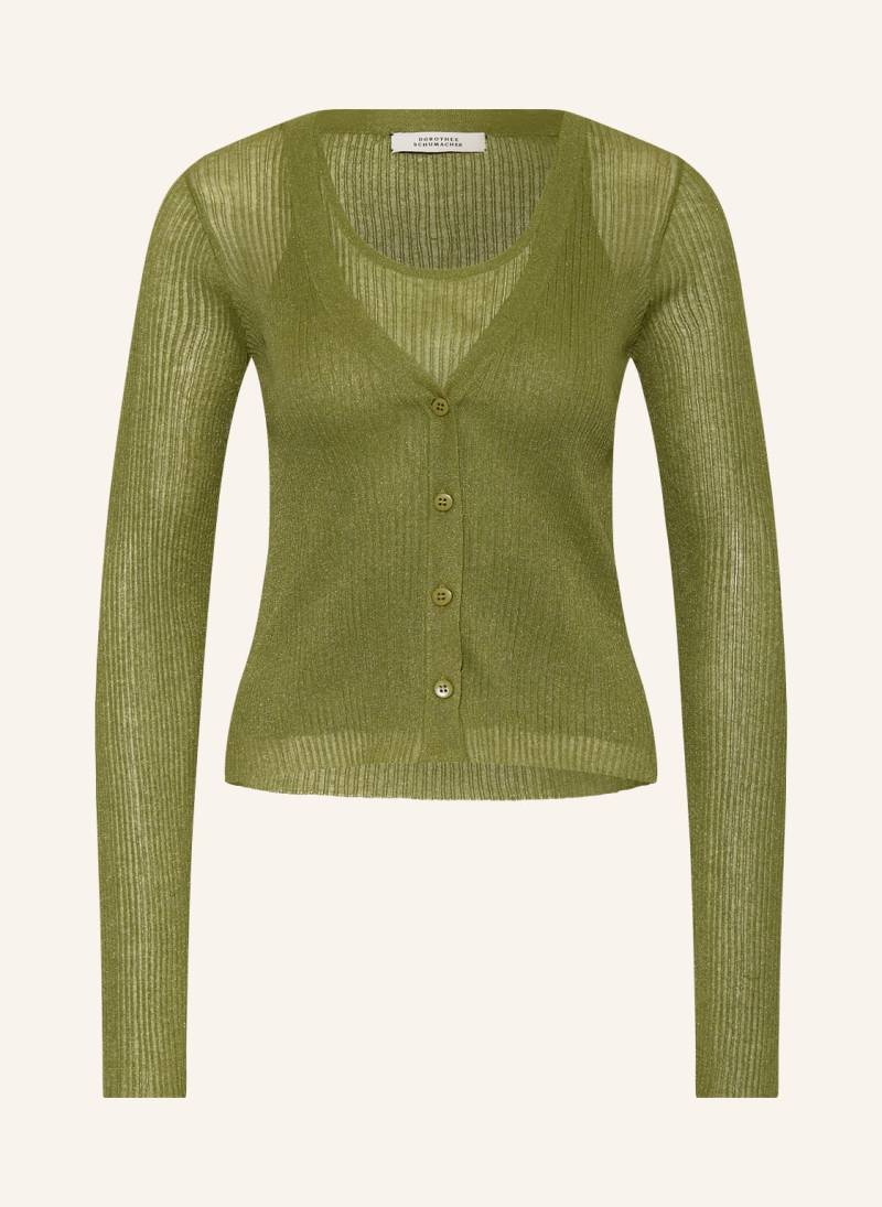 Dorothee Schumacher Set: Stricktop Und Strickjacke gruen von dorothee schumacher