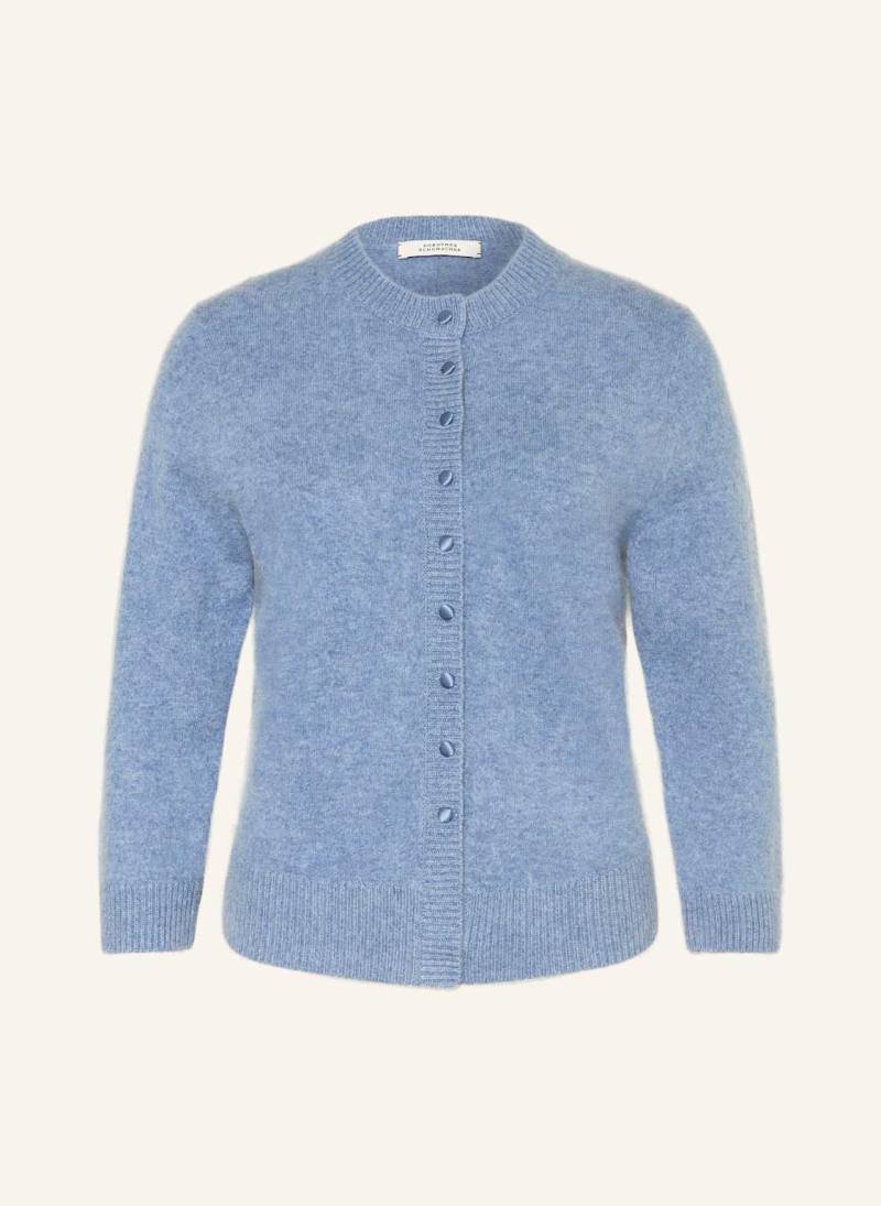 Dorothee Schumacher Strickjacke Fluffy Statements Mit Cashmere blau von dorothee schumacher