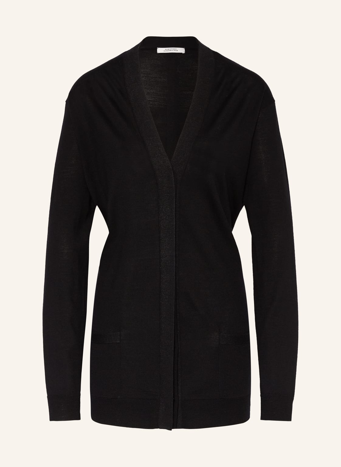 Dorothee Schumacher Strickjacke Shimmering Merino Aus Merinowolle schwarz von dorothee schumacher