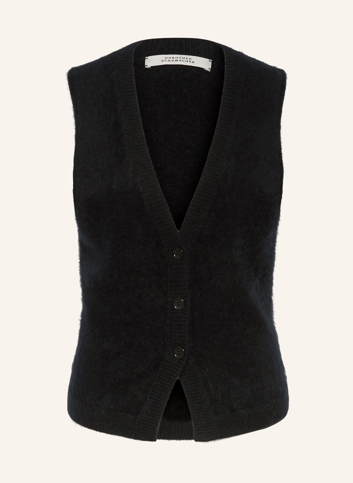 Dorothee Schumacher Strickweste Fluffy Luxury Aus Cashmere schwarz von dorothee schumacher