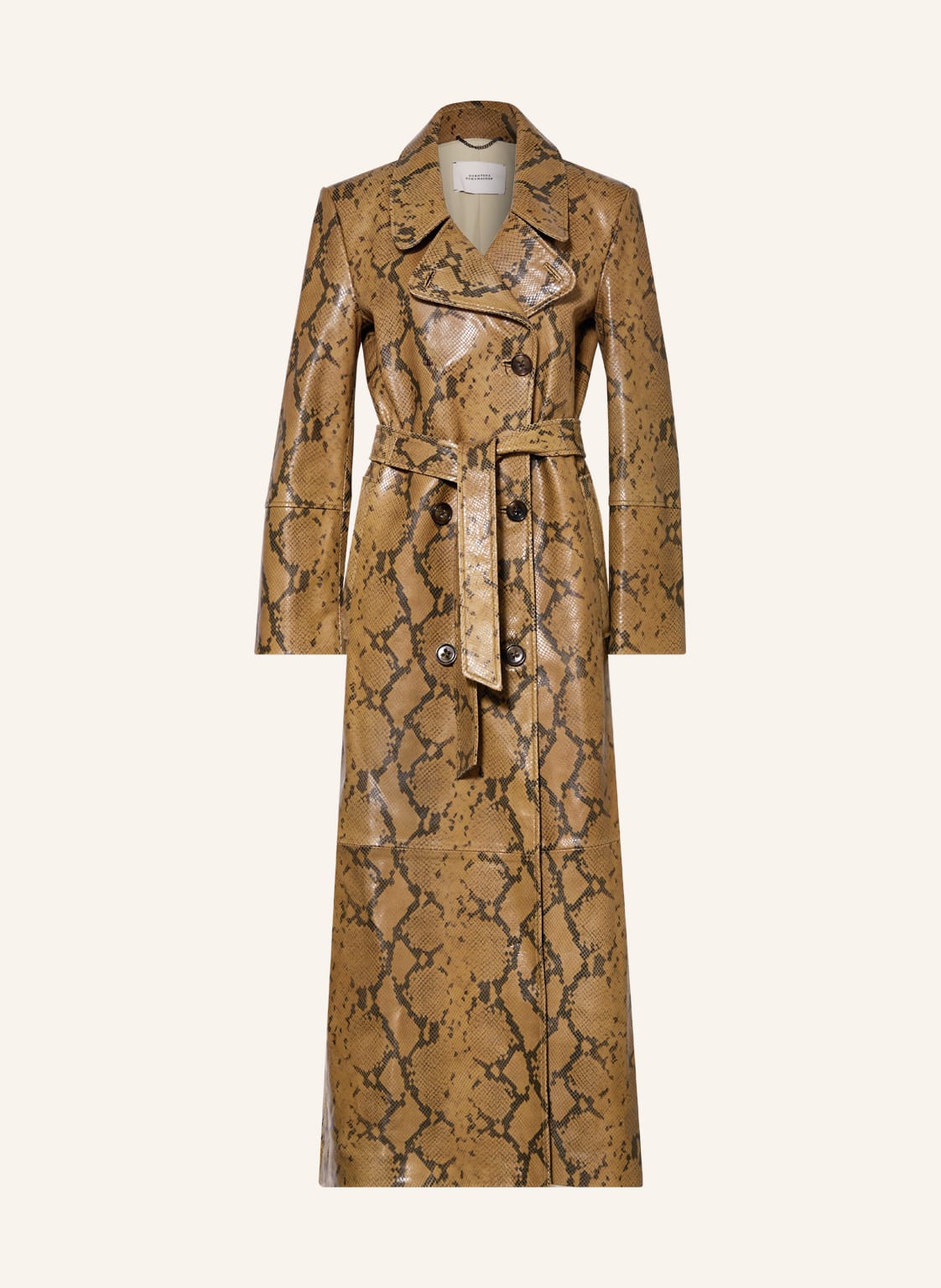 Dorothee Schumacher Trenchcoat Aus Leder gruen von dorothee schumacher