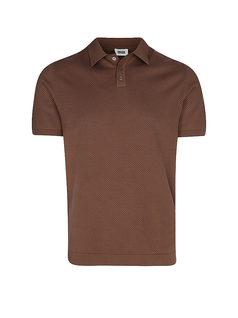 DRYKORN Poloshirt TRITON 1 braun | L von drykorn