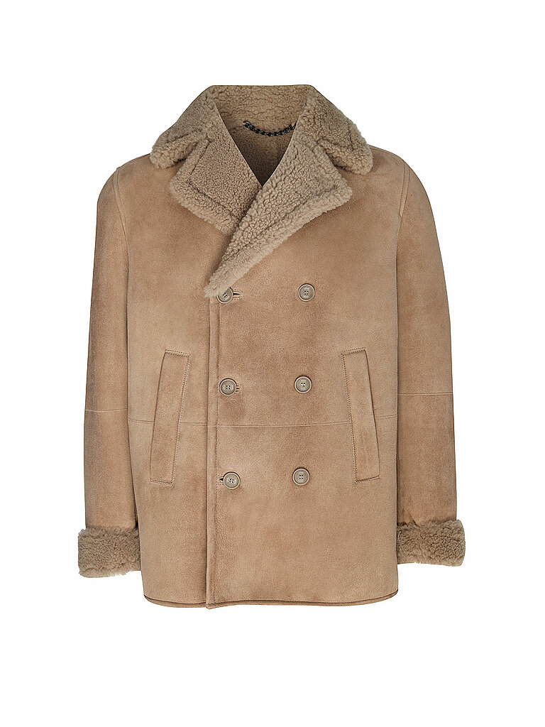 DRYKORN Shearling Jacke KONNO 10 braun | 48 von drykorn