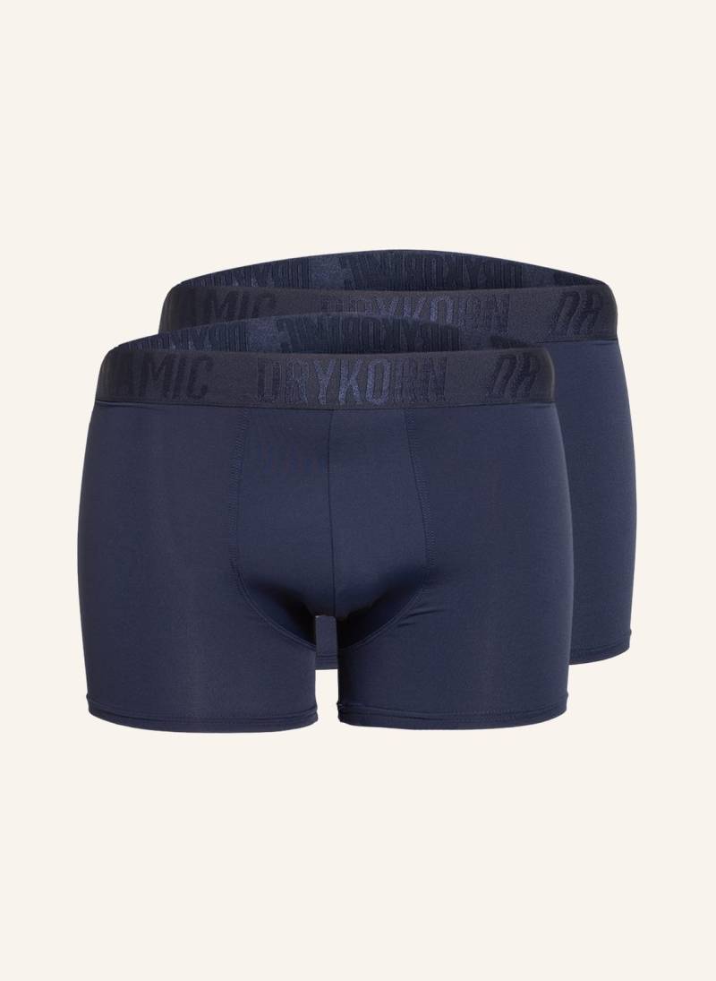 Drykorn 2er-Pack Boxershorts Clind blau von drykorn