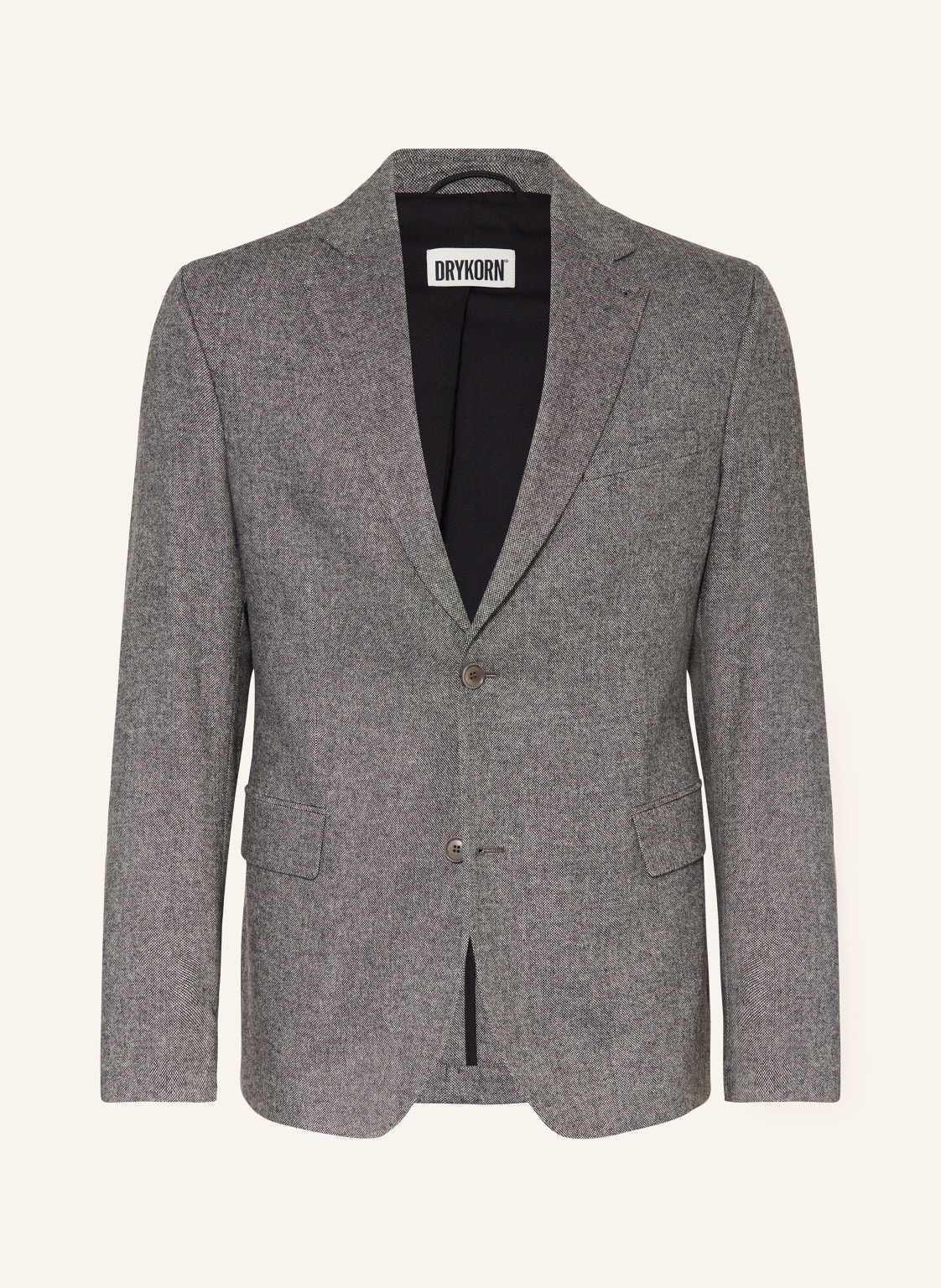 Drykorn Anzugsakko James Extra Slim Fit Aus Tweed grau von drykorn