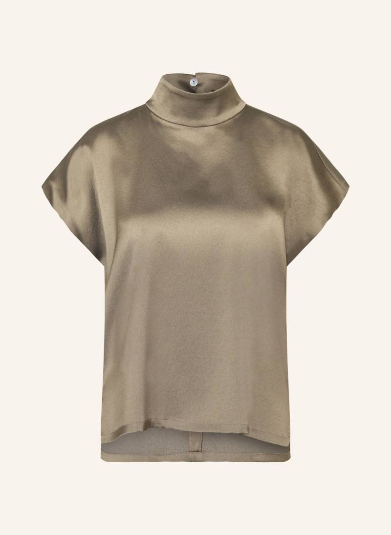 Drykorn Blusenshirt Alaria_1 Aus Satin gruen von drykorn