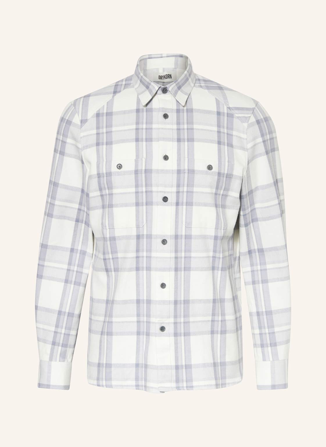 Drykorn Flanellhemd Nowen Regular Fit grau Drykorn Flanellhemd Nowen Regular Fit grau von drykorn