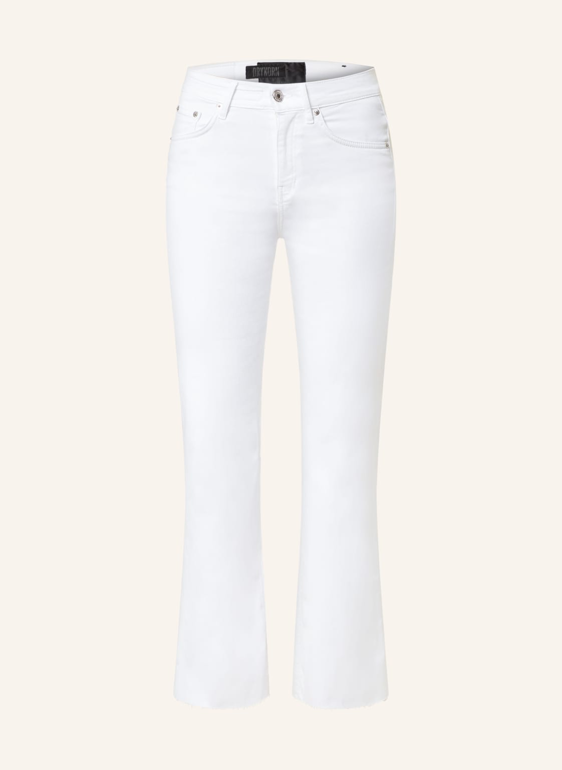 Drykorn Flared Jeans Far weiss von drykorn