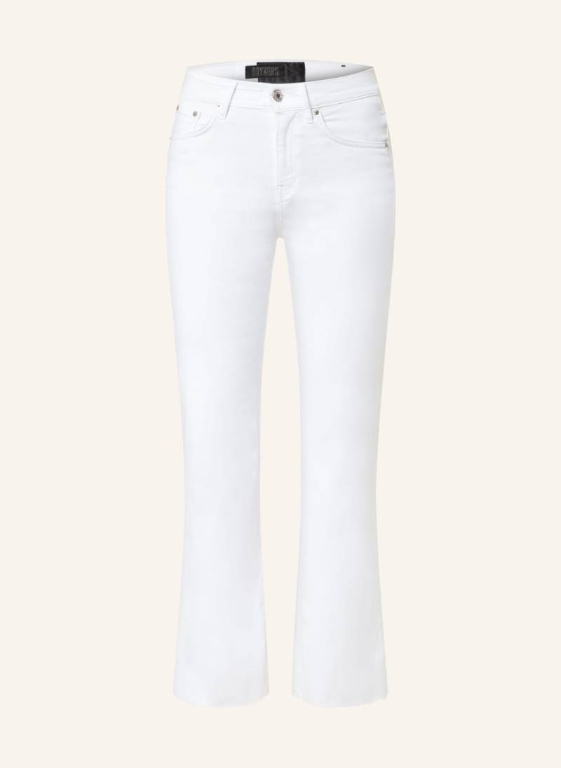 Drykorn Flared Jeans Far weiss von drykorn