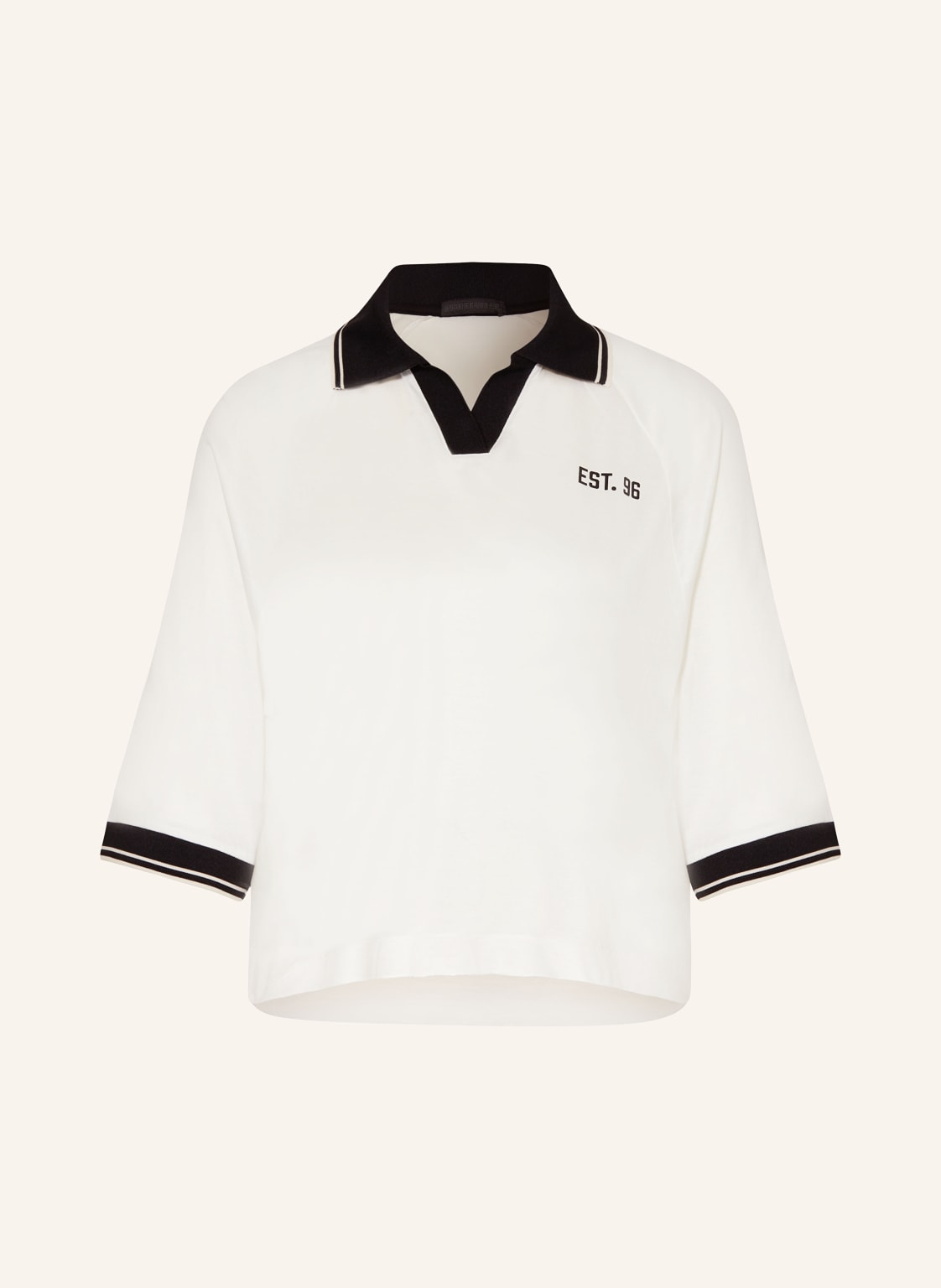 Drykorn Jersey-Poloshirt Tunira weiss von drykorn