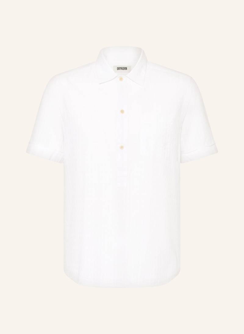 Drykorn Kurzarm-Hemd Vigomo Comfort Fit weiss von drykorn