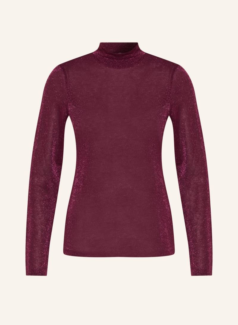 Drykorn Longsleeve Fjola Mit Glitzergarn lila von drykorn