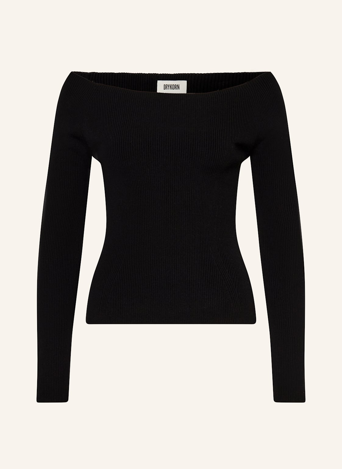 Drykorn Off-Shoulder-Longsleeve Amayla schwarz von drykorn