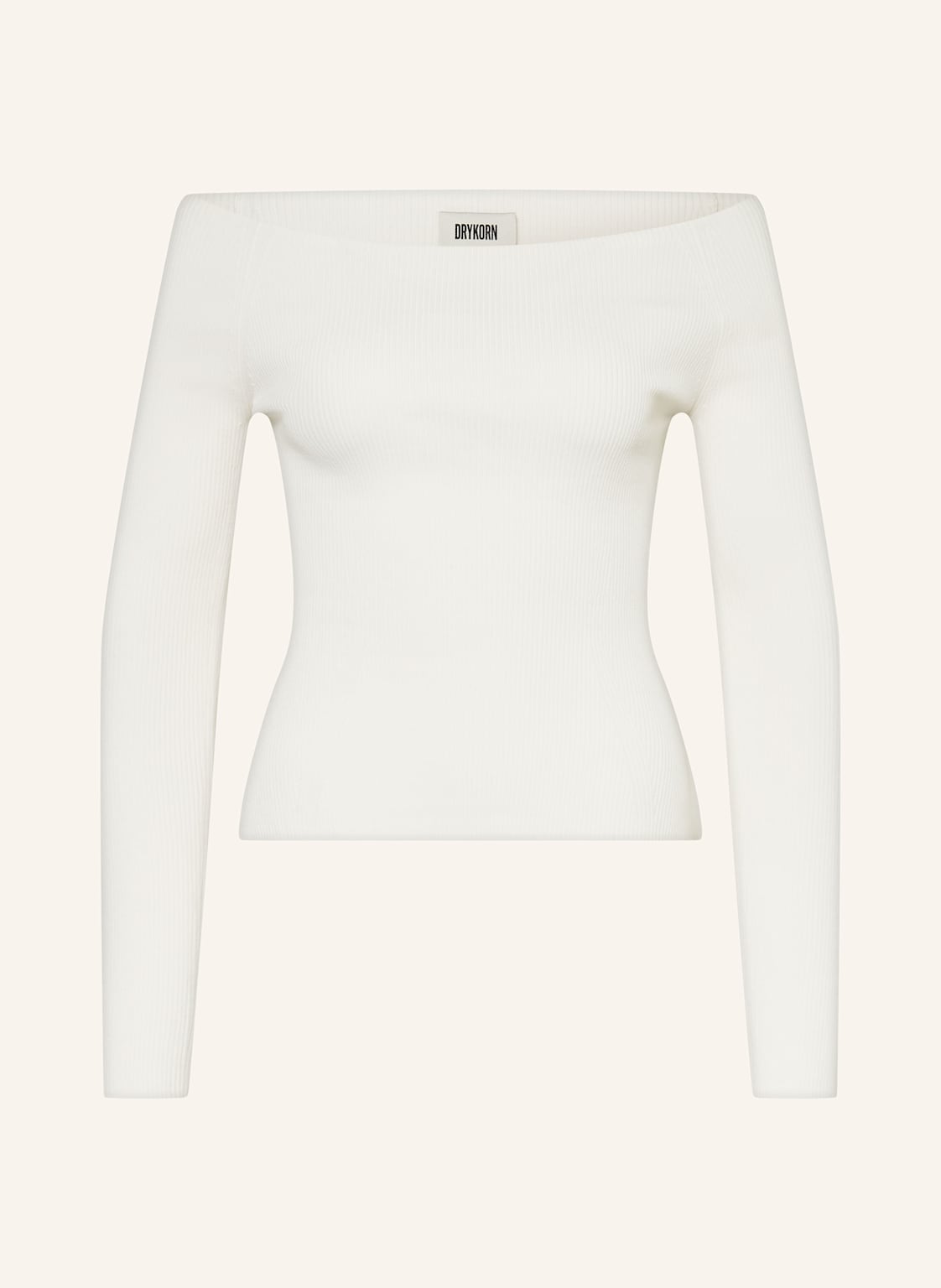 Drykorn Off-Shoulder-Longsleeve Amayla weiss von drykorn