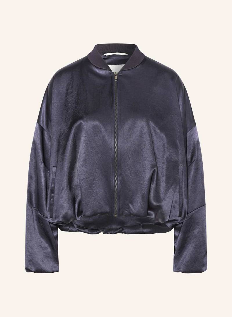 Drykorn Satin-Blouson Braddan blau von drykorn