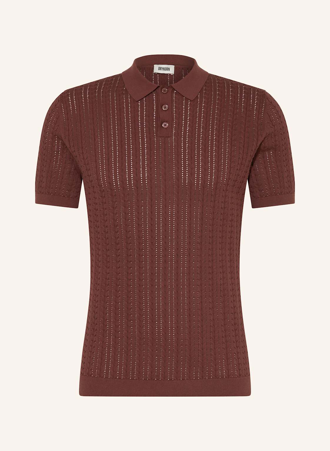 Drykorn Strick-Poloshirt Triton Regular Fit rot Drykorn Strick-Poloshirt Triton Regular Fit rot von drykorn