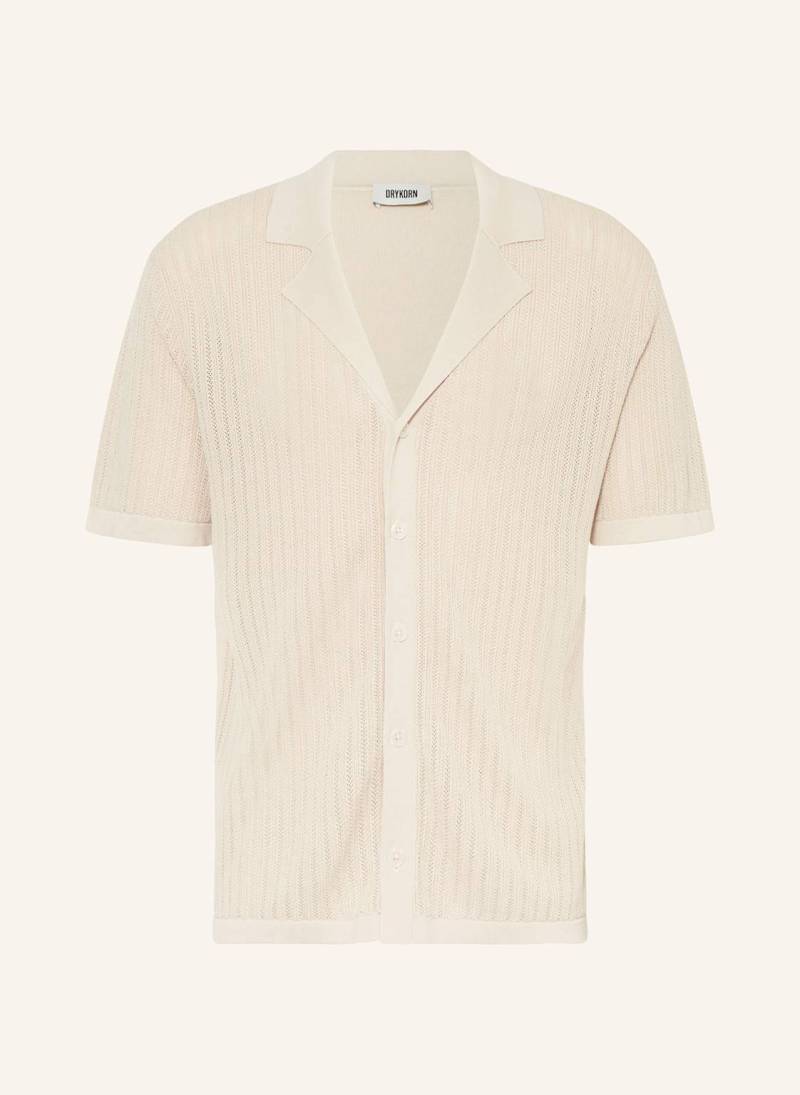 Drykorn Strickhemd Ray Comfort Fit beige von drykorn