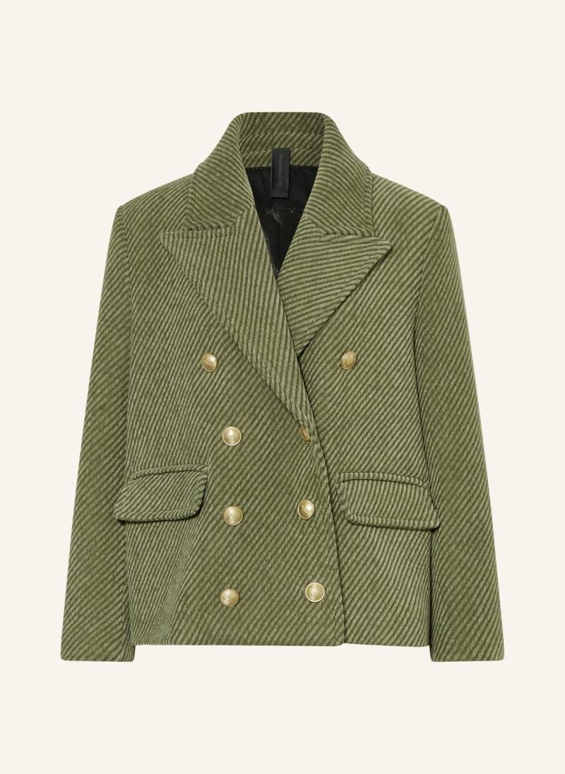 Drykorn Tweed-Blazer Ordburgh gruen von drykorn