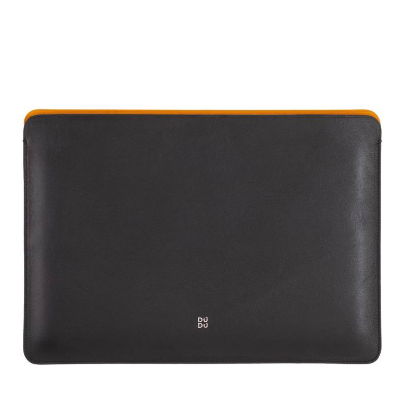 Laptop Hülle 13" aus Leder Schwarz von dudubags